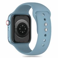 TechProtection sport siliconen Apple Watch 49 / 45 / 44 mm bandje winter blauw