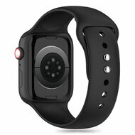 TechProtection sport siliconen Apple Watch 41 / 40 / 38 mm bandje zwart