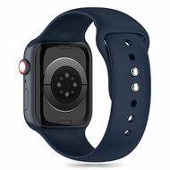 TechProtection sport siliconen Apple Watch 49 / 45 / 44 mm bandje storm blauw