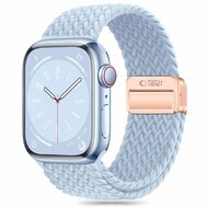 TechProtection Nylon Apple Watch 49 / 45 / 44 mm bandje lichtblauw