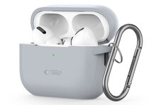 TechProtection siliconen&nbsp;AirPods Pro 2 hoesje grijs