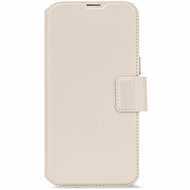 Decoded leren 2 in 1&nbsp;Wallet iPhone 16 Pro hoesje beige