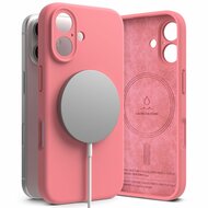 Ringke Silicone MagSafe iPhone 16 hoesje roze