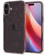 Spigen Liquid Crystal iPhone 16 hoesje roze glitter