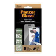 PanzerGlass originele&nbsp;Glazen iPhone 16&nbsp;screenprotector