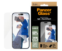 PanzerGlass originele&nbsp;Glazen iPhone 16&nbsp;screenprotector