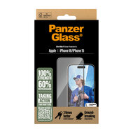 PanzerGlass Edge to Edge Glazen iPhone 16 screenprotector