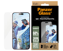 PanzerGlass originele&nbsp;Glazen iPhone 16 Plus&nbsp;screenprotector 