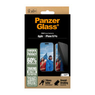 PanzerGlass Privacy Edge to Edge Glazen iPhone 16 Pro screenprotector