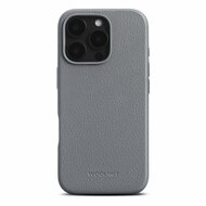 Woolnut leren MagSafe iPhone 16 Pro hoesje grijs