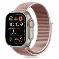 TechProtection Nylon Apple Watch 49 / 46 / 45 / 44  mm bandje roze