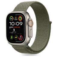 TechProtection Nylon Apple Watch 49 / 46 / 45 / 44  mm bandje khaki