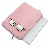 TechProtection Nylon MacBook 13 / 14 inch sleeve roze