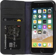 Decoded Leather Wallet iPhone SE 2022 / 2020 /  8 / 7 hoesje Zwart