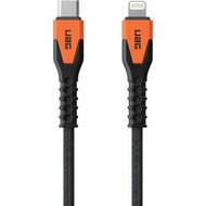 UAG Rugged Kevlar USB-C naar Lightning kabel 1,5 meter zwart / oranje