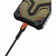 UAG Rugged Kevlar USB-C naar Lightning kabel 1,5 meter zwart / oranje