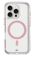 LAUT Aero Sparkle MagSafe iPhone 16 Pro hoesje roze