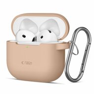 TechProtection siliconen&nbsp;AirPods 4 hoesje beige