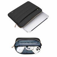 TechProtection Puffy MacBook 13 / 14 inch sleeve zwart