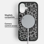 BodyGuardz Ace Pro MagSafe iPhone 16 Pro hoesje met koord lepoard