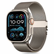 TechProtection Milano metalen Apple Watch 49 /  46 / 45 / 44 mm bandje titanium