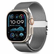 TechProtection Milano metalen Apple Watch 49 /  46 / 45 / 44 mm bandje zilver