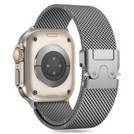 TechProtection Milano metalen Apple Watch 49 /  46 / 45 / 44 mm bandje zilver