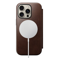 Nomad Modern Horween MagSafe Folio iPhone 16 Pro&nbsp;hoesje bruin