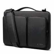 TechProtection Defender MacBook 13 / 14 inch sleeve laptop tas zwart