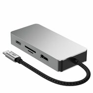 TechProtection&nbsp;9-in-1 USB-C hub - USB 3.0 - HDMI - SD kaart - 100 watt