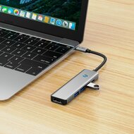 TechProtection&nbsp;5-in-1 USB-C hub - USB 3.0 - HDMI- 100 watt