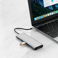 TechProtection&nbsp;9-in-1 USB-C hub HDMI 4K - SD/TF - 100 watt