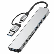 TechProtection&nbsp;8-in-1 USB-C hub USB 3.0 - SD/TF