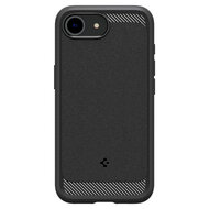 Spigen Rugged Armor MagSafe iPhone 16e hoesje zwart 