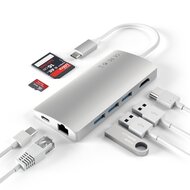 Satechi USB-C Multi Port hub V2 Ethernet 4K adapter Zilver