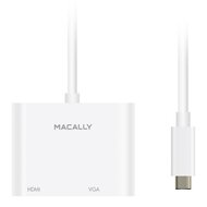 MacAlly USB-C naar VGA HDMI adapter Wit