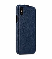 Melkco Leather Jacka iPhone XS Max hoesje Blauw