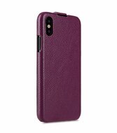 Melkco Leather Jacka iPhone XS Max hoesje Paars