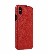 Melkco Leather Jacka iPhone XS Max hoesje Rood