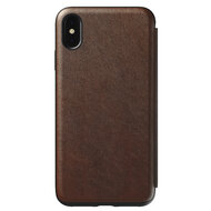 Nomad Leather Folio iPhone XS Max hoesje Bruin