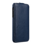 Melkco Leather Jacka iPhone XR hoesje Blauw