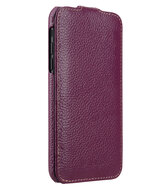 Melkco Leather Jacka iPhone XR hoesje Paars