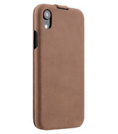 Melkco Leather Jacka iPhone XR hoesje Lichtbruin