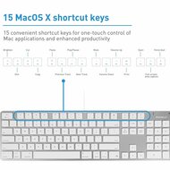 MacAlly SLIMKEY Wired US aluminium toetsenbord Qwerty