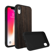 RhinoShield SolidSuit Wood iPhone XR hoesje Oak Zwart