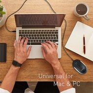 MacAlly UCDYNAMOUSE Optische USB-C muis Grijs