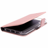 Mobiparts Saffiano Wallet iPhone XR hoesje Roze