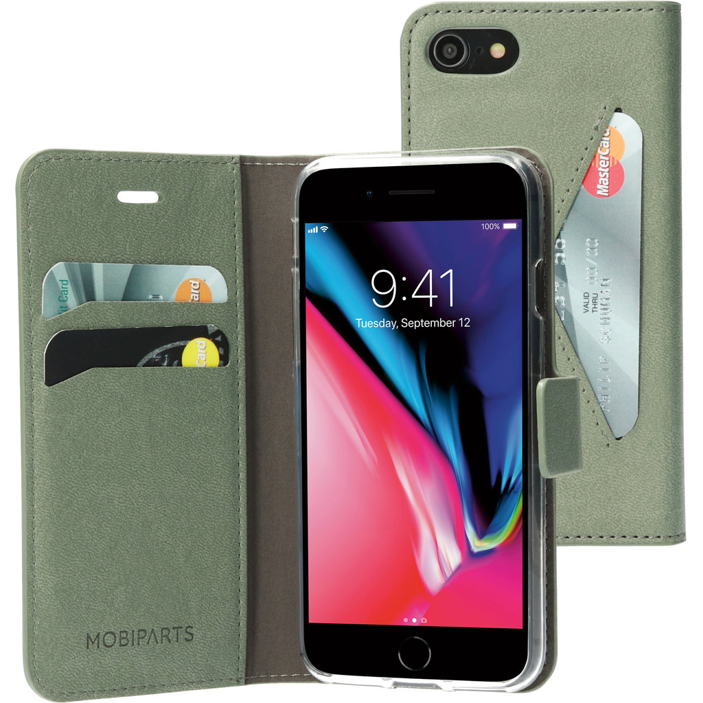 Mobiparts Classic Wallet iPhone 8 / 7 hoesje Groen