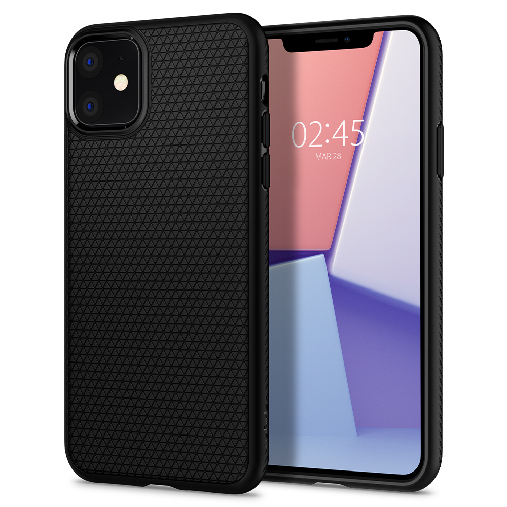 Spigen Liquid Air iPhone 11 hoesje Zwart