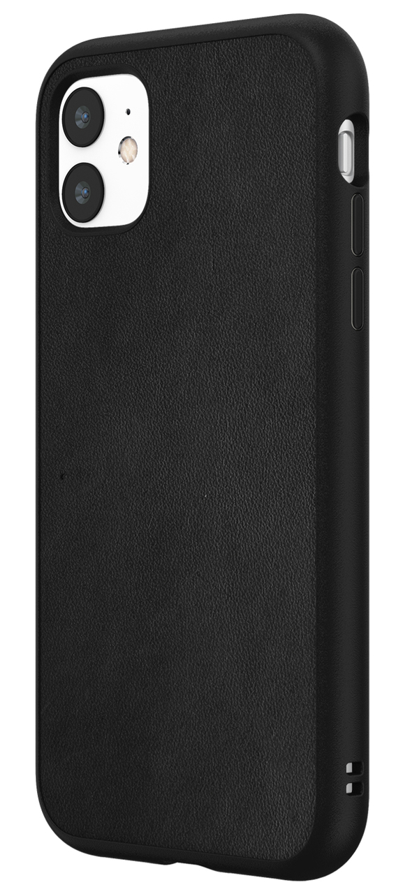 RhinoShield SolidSuit iPhone 11 hoesje Leather Zwart